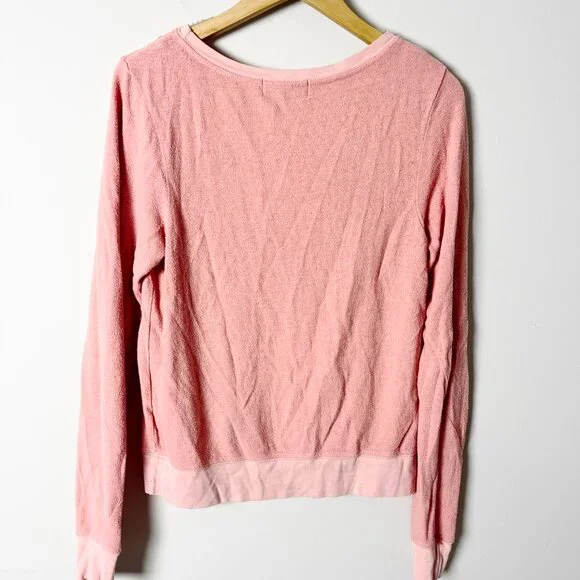 2/$30 Wildfox Hearts Eyes Sweatshirt Peach XS - Picture 5 of 6
